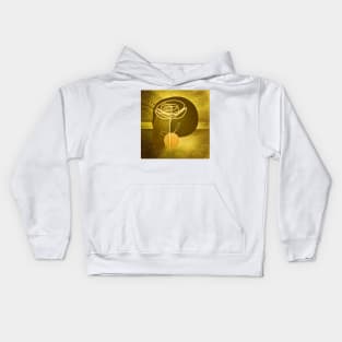 Modern Design Rose In Gold Kids Hoodie